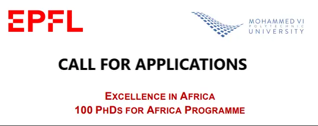 2023 EPFL/UM6P Masters Scholarship Program for African Students